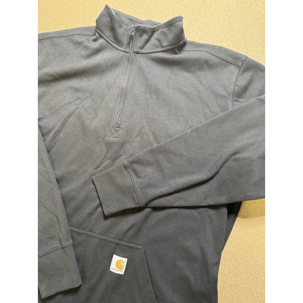 Carhartt Sweatshirt Womens Size xl Relaxed Fit Midweight Half Zip Sable‎ Rust